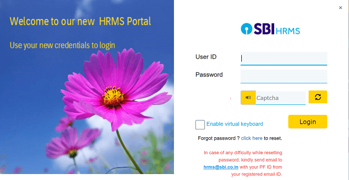 SBI HRMS Login